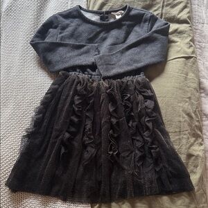 Crewcuts Charcoal and Black Dress